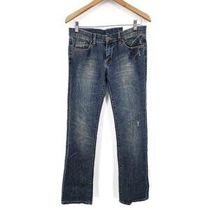 New BlankNYC Slim Bootcut Jeans Womens 28 Low Rise Blue Denim